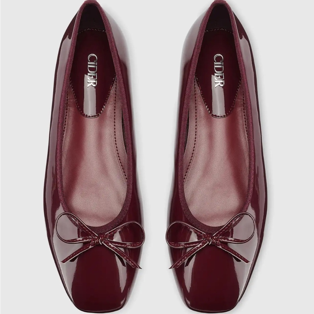 Cider Maroon Patent Ballet Flats